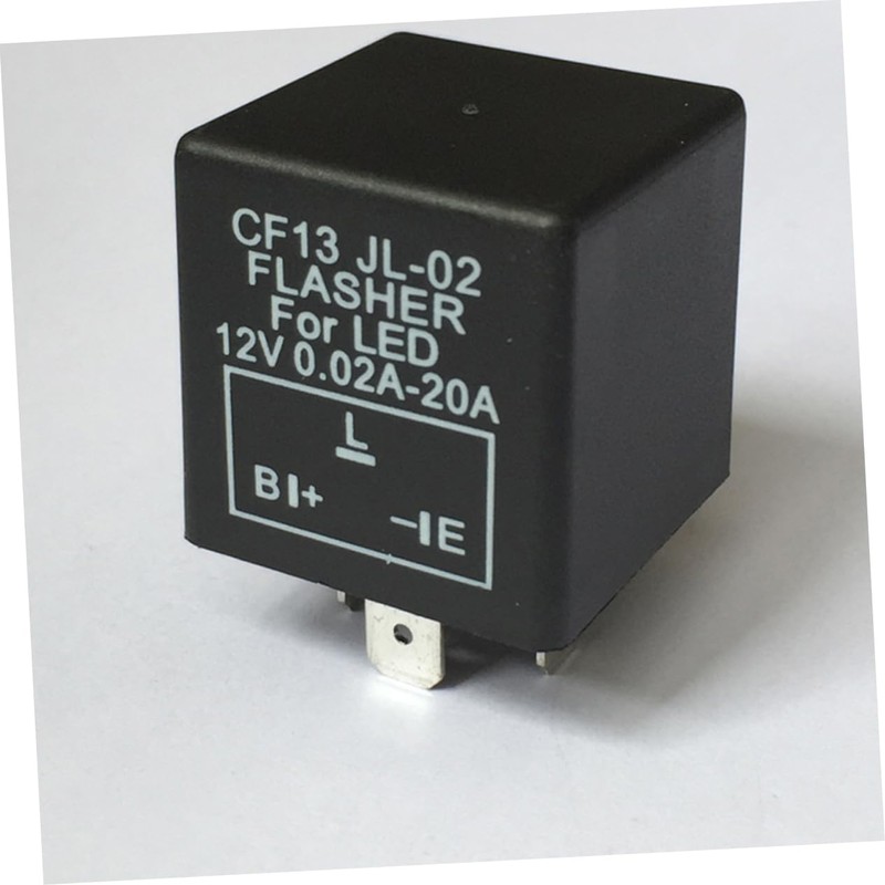 GRIRIW 3 Pin Unadjustable CF13 JL02 LED Flasher Relay for