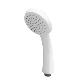 JASS Ferry White Single Function Handheld Shower Head Replacement Bathroom Handset
