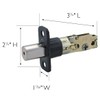 Design House 783365 Universal 6-Way Replacement Deadbolt Latch Oil Rubbed