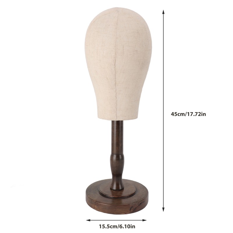 Wig Head Stand Non Woven Fabric Mannequin Head Hat Display
