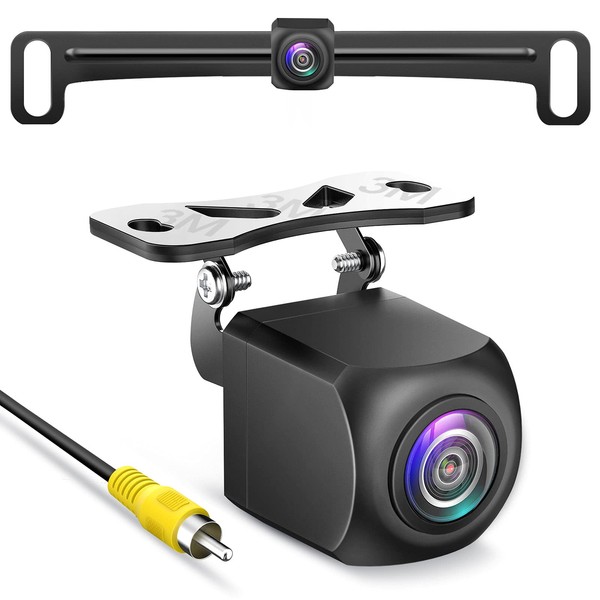 HD Backup Camera,Metal Housing 170 Degree Wide View Angle License