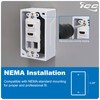 ICC Decorator Insert with Dual HDMI, 2-Port Slim Profile Keystone