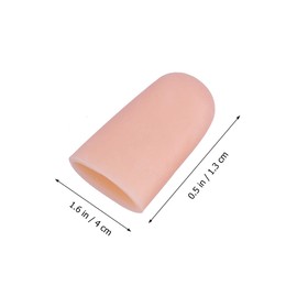 VORCOOL Finger Cot Silicone Finger Sleeve Finger Guards Finger Protectors for Protect Cracked Skin/Blisters/Calluses 2Pcs