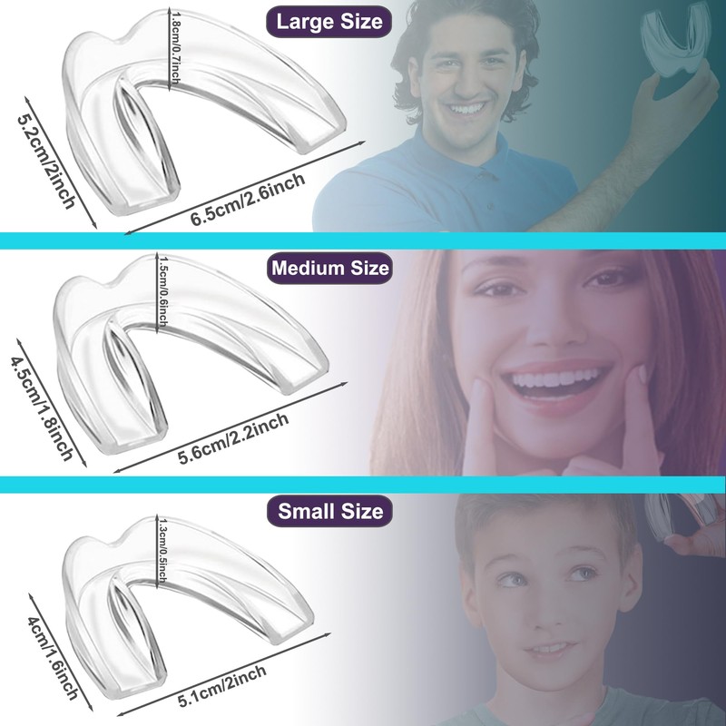 Kids Night Guard for Teeth Grinding, Small Size, 4 Pack