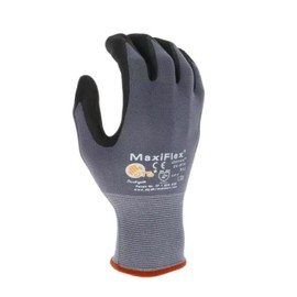 MaxiFlex 34-874 Seamless Knit Nylon Gloves with Nitrile Coat and Micro Foam Grip on Palm and Fingers Cut Resistance Grey XL 3