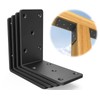 5x5“ Heavy Duty Shelf Brackets，L Brackets for Shelves Fence Pergola