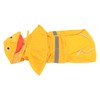 Dog Raincoat Waterproof Transparent PVC Brim Adjustable Hooded Dog Rain