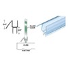 CRL Co-Extruded Clear Bottom Wipe with Drip Rail for 3/8"