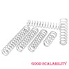 Qrity 10Pcs Coil Extended Compressed Spring, Compressed Springs, 304 Stainless