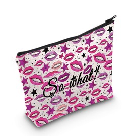 Music Makeup Bag Music Lover Gift Music Concert Gift American Music Gift Campy Singer Fan Gift (So What Bag ca)