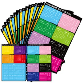 2024 Calendar Stickers Monthly Index Tabs Planner Adhesive Divider 10 Sets 240 Tabs