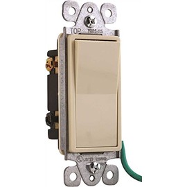 Preferred Industries 2499644 Four Way Decorative Rocker Switch, 120-277 Volts, 15 Amp, Ivory