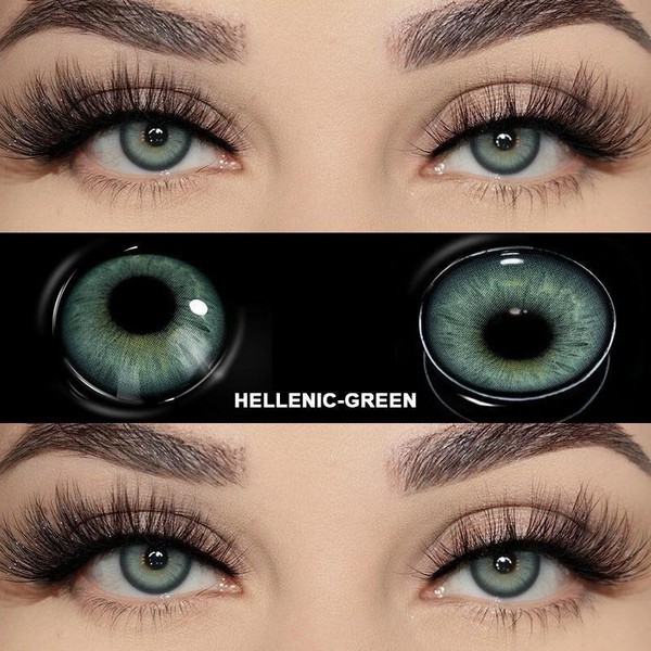 Eyelash set for DIY use lashes eyelashes tool:_Hellenic green
