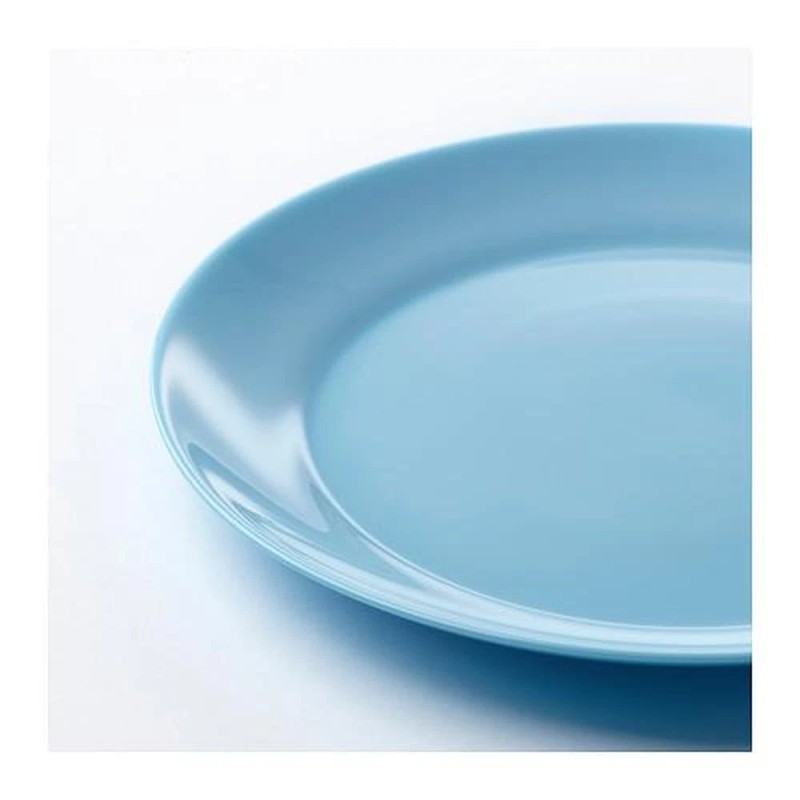 IKEA Lot of 4 IKEA Besegra Light Blue Dessert Plates