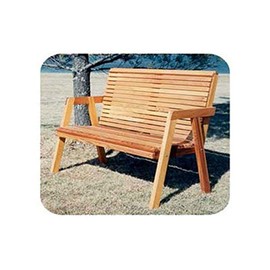 WOODCRAFT Project Paper Plan to Build Simple Patio Bench - Material Not Included