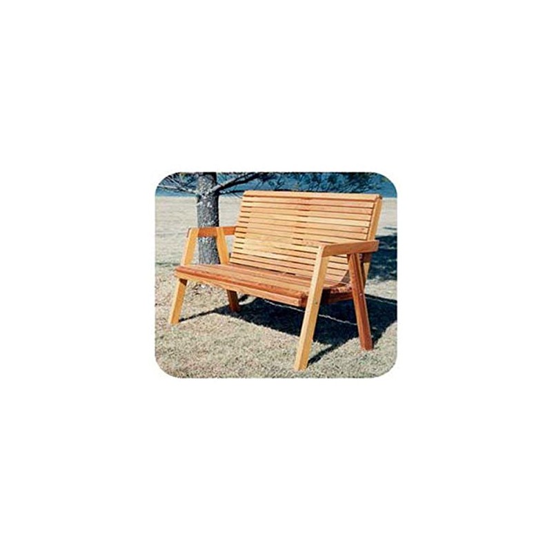 WOODCRAFT Project Paper Plan to Build Simple Patio Bench -