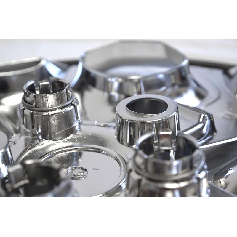 Brighter Design Set of 4 17" Push-on Chrome Hubcaps for
