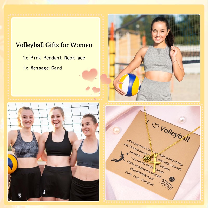 igvean Volleyball Gifts Volleyball Necklaces for Her Religious Gift