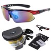 FERRY Polarized Lens Sports Sunglasses Full Set with 5 exclusive