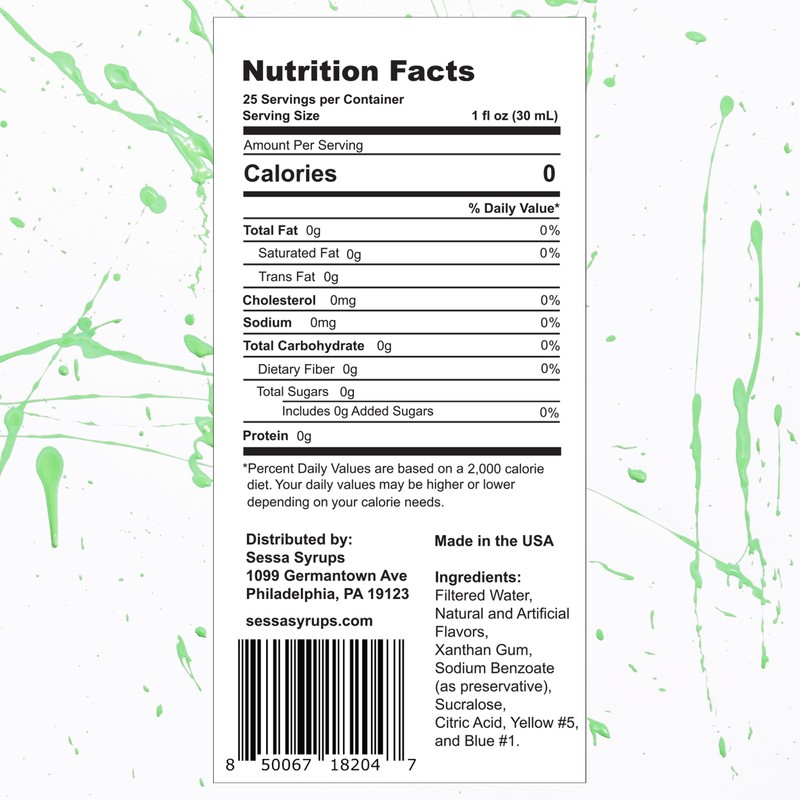 Sessa Syrups Sugar Free Pistachio Syrup - 25.4 Fl Oz
