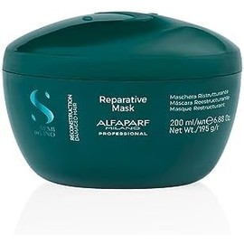 Alfaparf Milano - Máscara reparadora de reconstrucción Semi Di Lino para cabello dañado, sin sulfatos, segura para el cabello teñido, SLS, parabeno y parafina