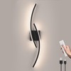 Sovinzert 15000mAh Battery Operated Wall Sconce,Black Wall Sconces with Remote