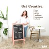 Ilyapa Wooden A-Frame Sign with Eraser & Chalk - 40