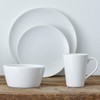 Noritake Colorscapes White-on-White Swirl 16-Piece Coupe Dinnerware Set, Service for