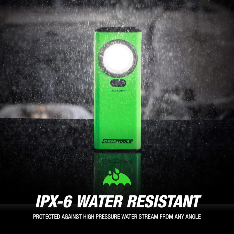 OEMTOOLS 32122 1200LM Flat Flashlight, Dual Mode Rechargeable Pocket Flashlight,