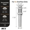 KES Bathroom Sink Drain Without Overflow Vessel Sink Lavatory Vanity