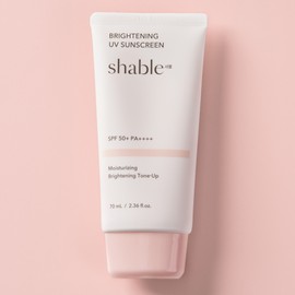 Shable Brightening Tone-up Sun Cream Padefree Dermatology Sun Cream Moisture Mixed Tea SPF50+ 70ml, 3 Pieces / 샤블 브라이트닝 톤업 선크림 파데프리 피부과 썬크림 수분 혼합자차 SPF50+ 70ml, 3개