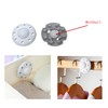 HomeNite 6 Pack Moth Ball Case with Adhesive Wall Sticker,