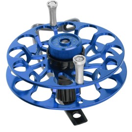 Fishing Gear Fishing Reel Portable Multifunction Allmetal Spinning Wind Fire Wheel(Blue )
