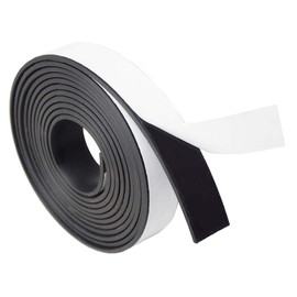DOBTIM Self Adhesive Neoprene Solid Rubber Strips 1/8 (.125)" Thick X 1" Wide X 10'Long, Rubber Sheet for Pads Cushion Gasket