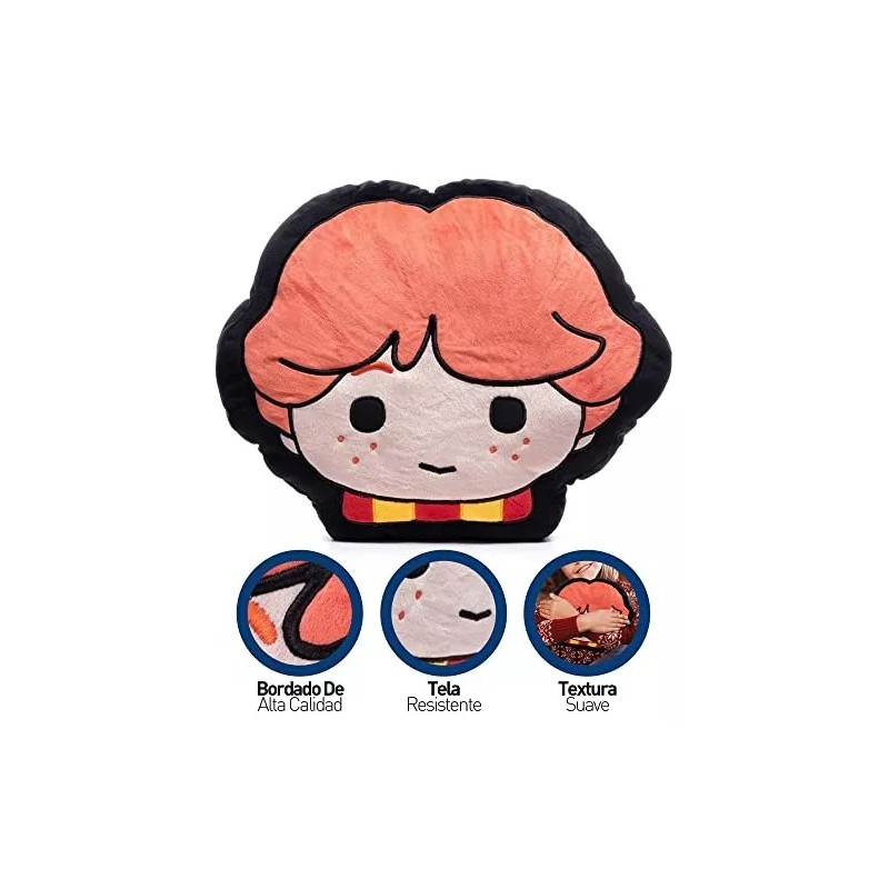 Bluelander Cojín De Peluche Ron Weasley Suave Decorativo De Colección