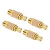 MECCANIXITY 4pcs Male Air Pneumatic Mufflers 1/8" NPT Sintered Bronze