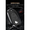 SANRILY Aluminum Alloy Frame & Genuine Leather Smart Key Fob