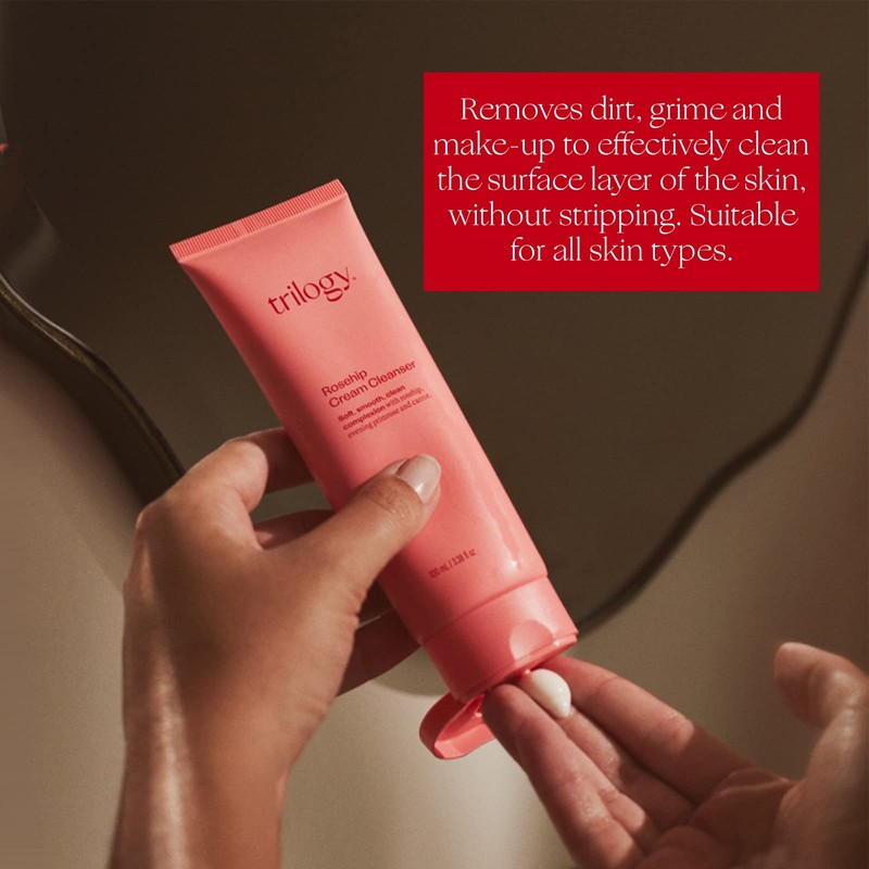 Trilogy Rosehip Cream Cleanser - With Evening Primrose, Rosehip &