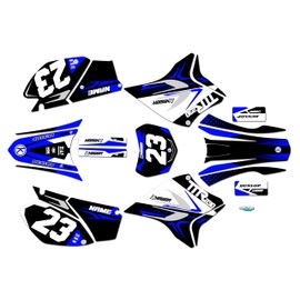 Kalair GFX Graphics Kit for Yamaha TTR230 (2005-2023) Evader Series Blue 16 Mil-Dirt pit bike motorcycle stickers,dirtbike racing decal automotive motocross accessories no plastics