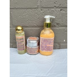 evob Mon secret Natural Glow fast action body lotion & face cream. evob seal
