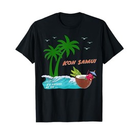 Koh Samui Palm Trees Island in Thailand Sunset at the Beach T-Shirt