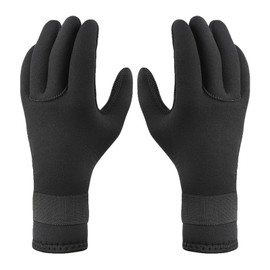 JIAHG Women Mens 5mm Diving Neoprene Gloves Thermal Non-Slip Wetsuit Water Gloves for Snorkeling Kayaking Surfing Fishing