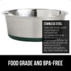 GORILLA GRIP Set of 2 Dog Bowls, Holds 4 Cups