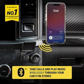 BTFreq Pro Bluetooth Hands-Free Car Kit with FM Transmitter