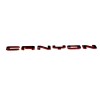 GM 2023-25 Gloss Black Red Canyon Tailgate Letter Emblem Badge