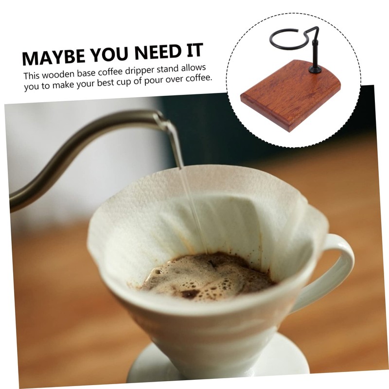 SHINEOFI 1pc Hand Coffee Filter Dripper Rack with Base Detachable