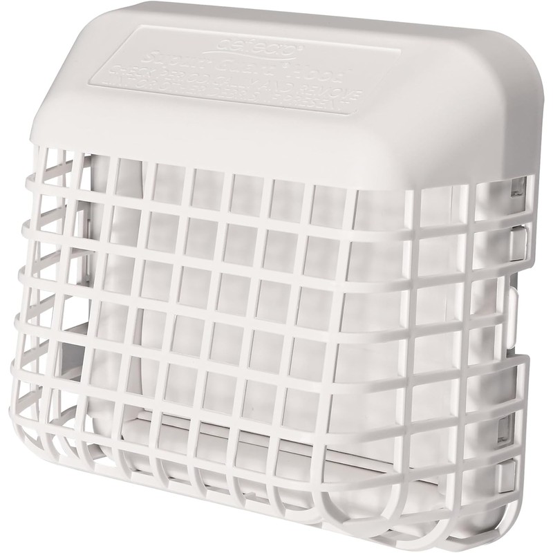 Deflecto Easy Clean Louvered Dryer Hood with Bird Guard, 4”