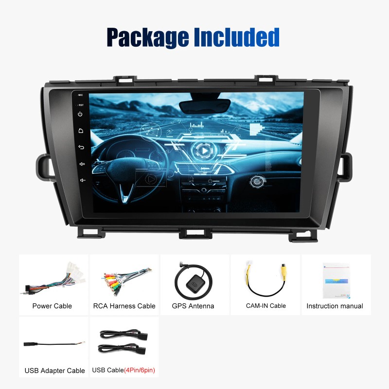 JOYINCAR 32GB For Toyota Prius 2010-2015 Car GPS Radio Stereo