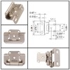 Self-Closing Cabinet Door Hinges, 1/2" Overlay Kitchen Cabinet Door Hinges,