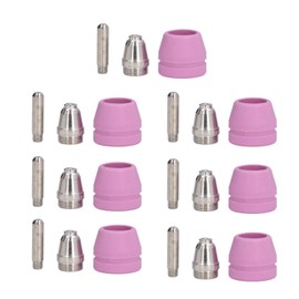 21Pcs/Set Plasma Cutter Torch Consumables Electrode Nozzle Cups Kit for SG‑55 AG‑60 WSD‑60
